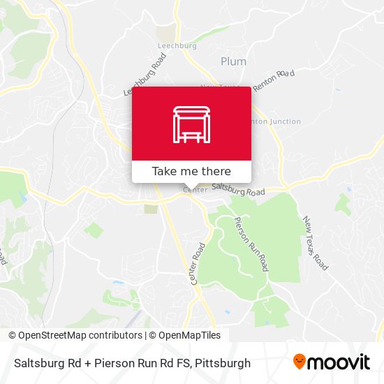 Saltsburg Rd + Pierson Run Rd FS map