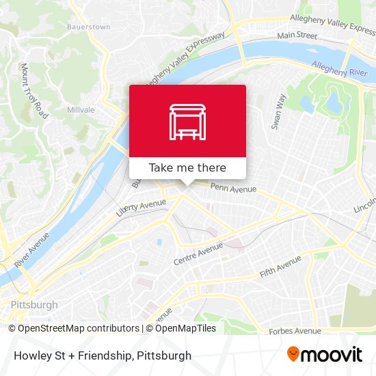 Mapa de Howley St + Friendship