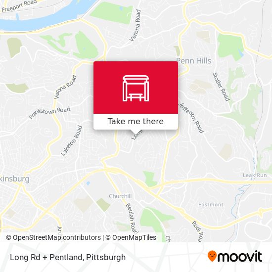 Mapa de Long Rd + Pentland