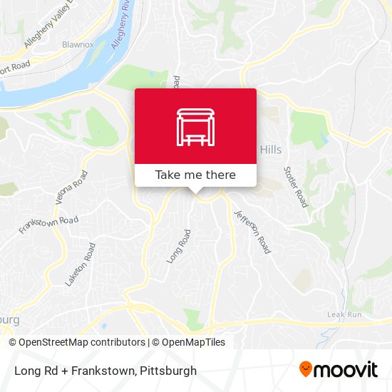 Long Rd + Frankstown map
