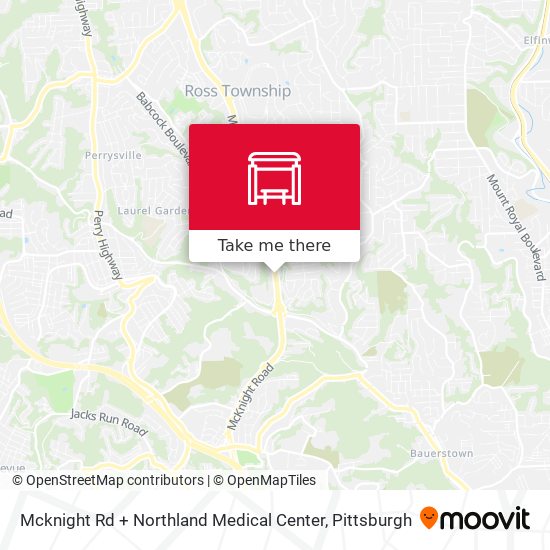 Mcknight Rd + Northland Medical Center map