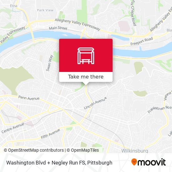 Washington Blvd + Negley Run FS map
