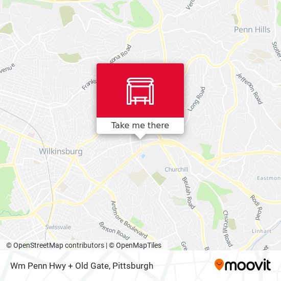 Mapa de Wm Penn Hwy + Old Gate