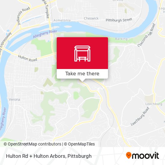 Hulton Rd + Hulton Arbors map