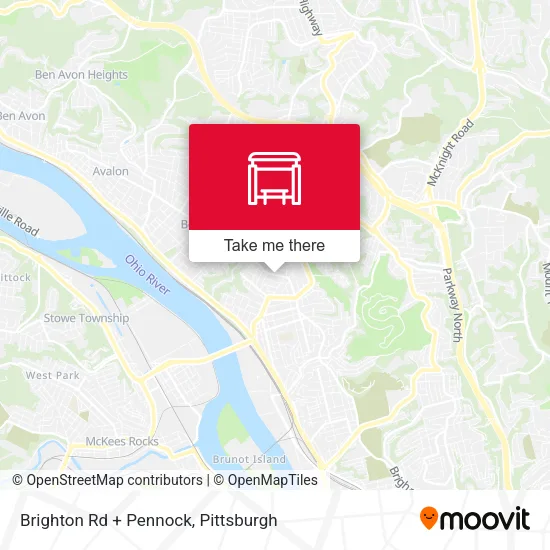 Brighton Rd + Pennock map