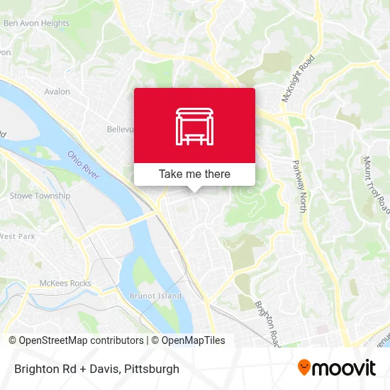 Brighton Rd + Davis map