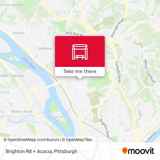 Brighton Rd + Acacia map