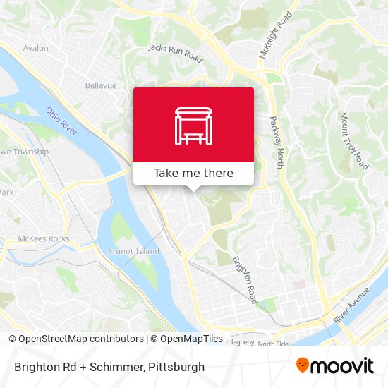Brighton Rd + Schimmer map