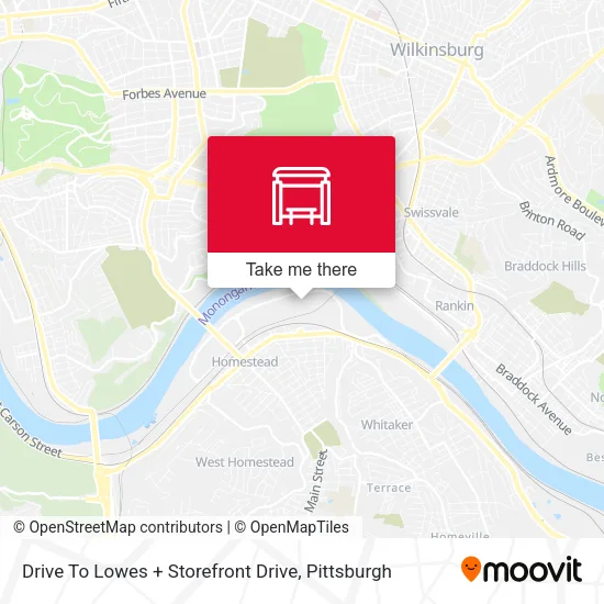 Mapa de Drive To Lowes + Storefront Drive