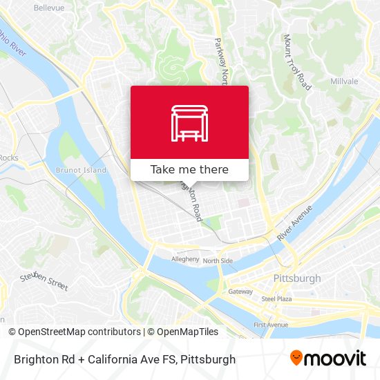 Mapa de Brighton Rd + California Ave FS