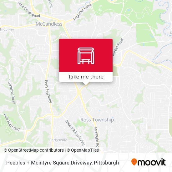 Peebles + Mcintyre Square Driveway map