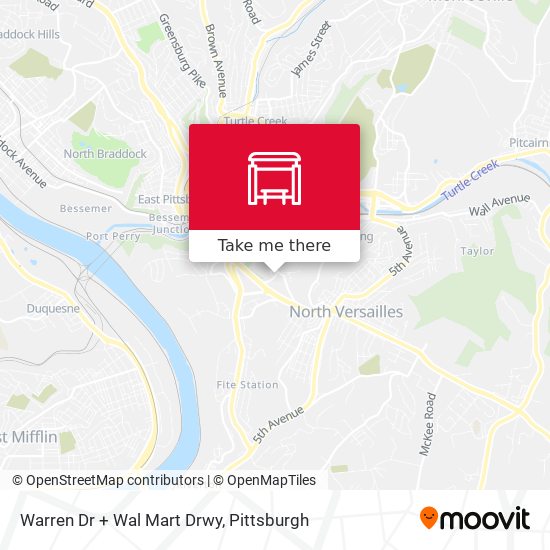 Warren Dr + Wal Mart Drwy map