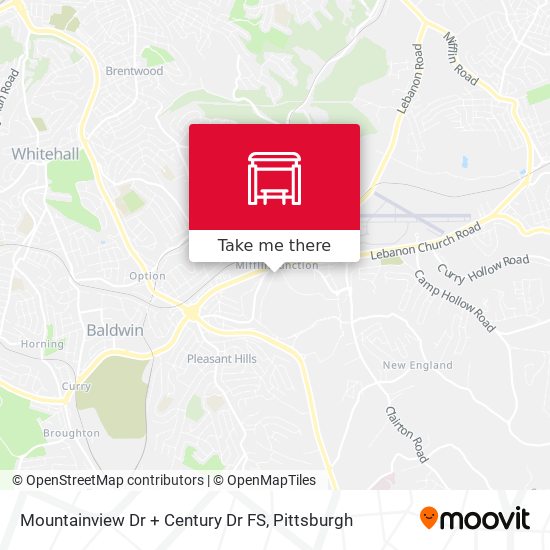 Mountainview Dr + Century Dr FS map