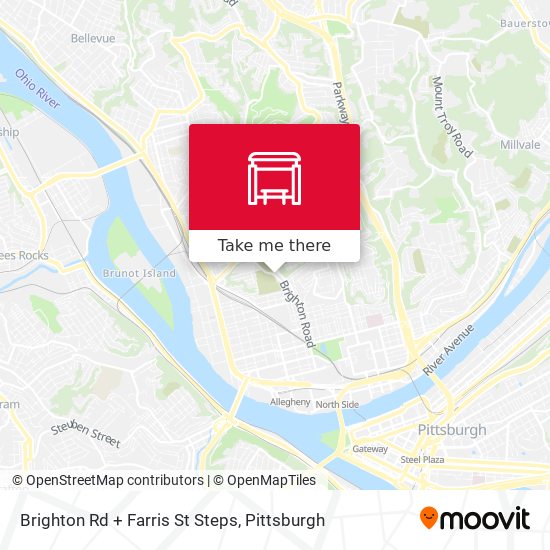 Brighton Rd + Farris St Steps map