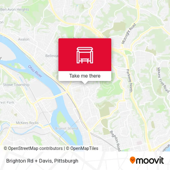 Mapa de Brighton Rd + Davis