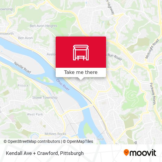 Mapa de Kendall Ave + Crawford