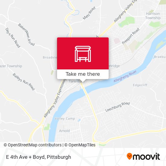 Mapa de E 4th Ave + Boyd