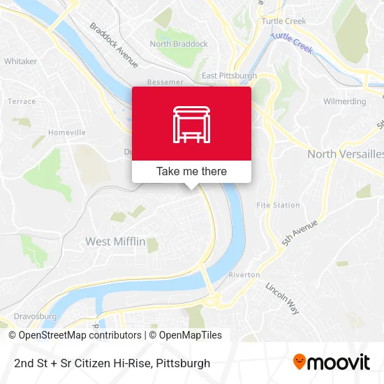 Mapa de 2nd St + Sr Citizen Hi-Rise