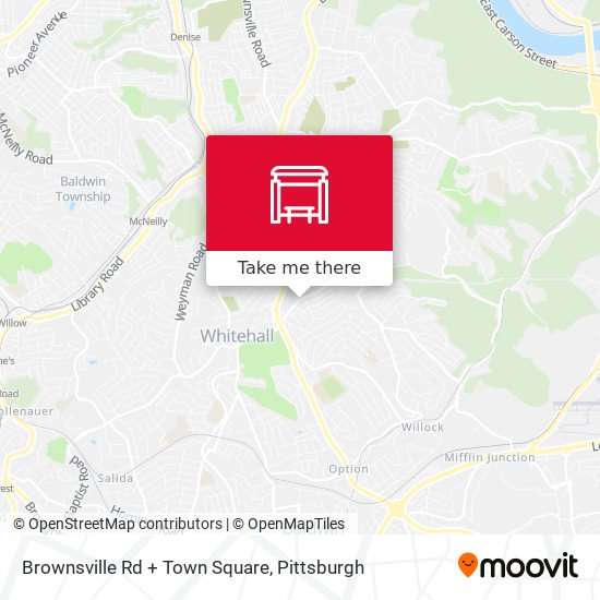 Brownsville Rd + Town Square map