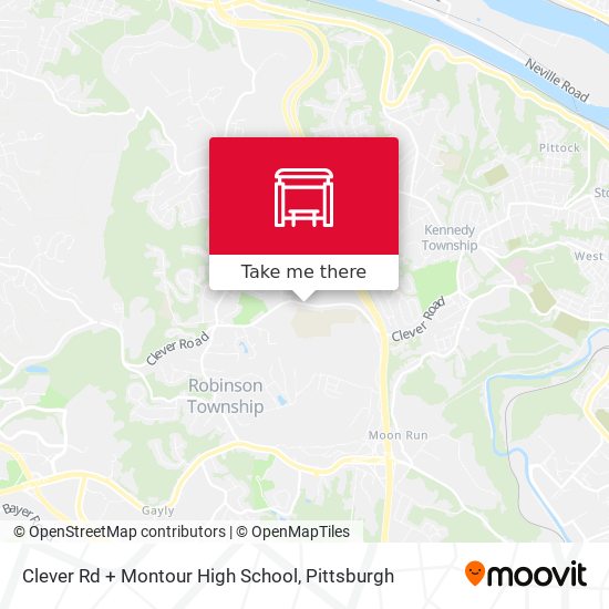 Clever Rd + Montour High School map