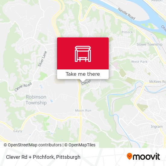 Mapa de Clever Rd + Pitchfork