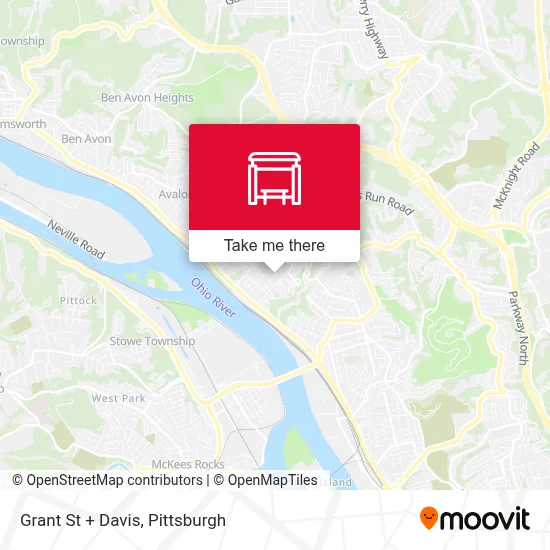 Grant St + Davis map