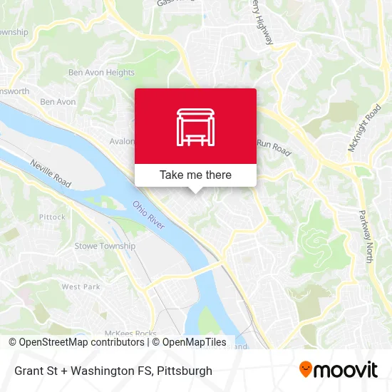 Grant St + Washington FS map