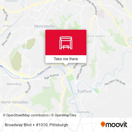 Mapa de Broadway Blvd + #1010