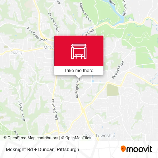 Mcknight Rd + Duncan map