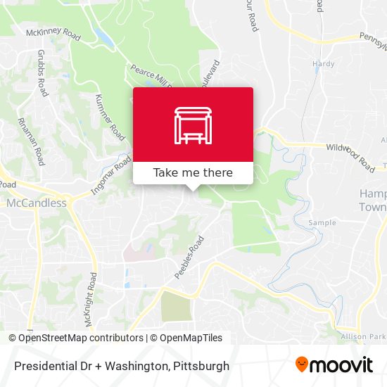 Mapa de Presidential Dr + Washington