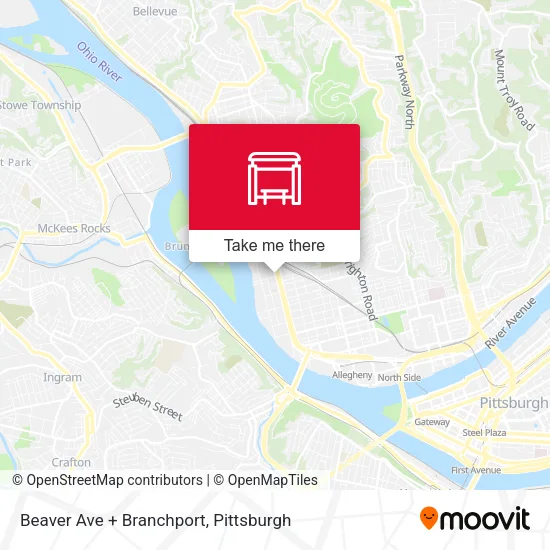 Mapa de Beaver Ave + Branchport