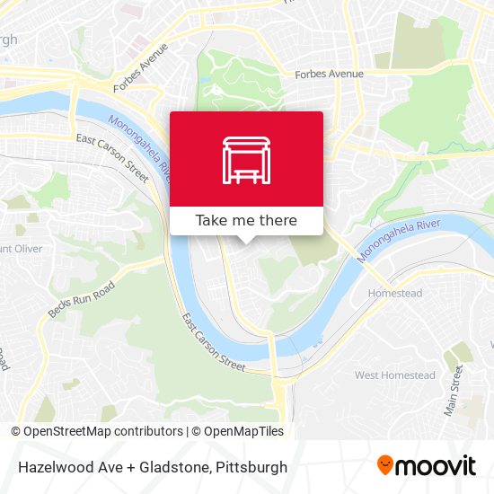 Mapa de Hazelwood Ave + Gladstone