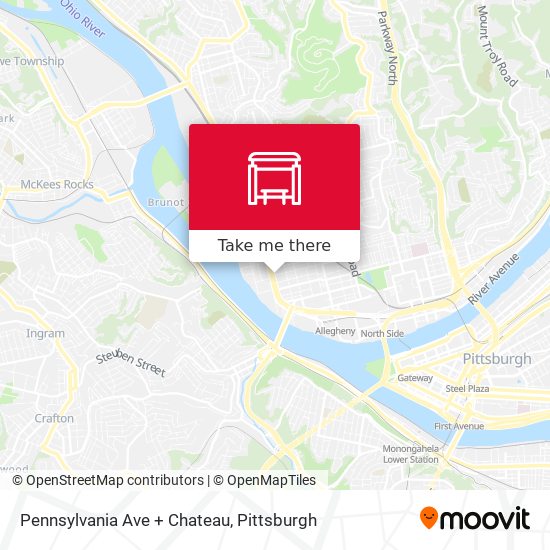 Mapa de Pennsylvania Ave + Chateau