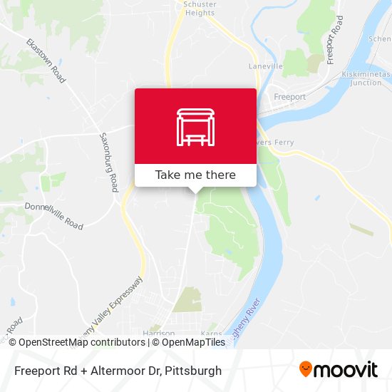 Freeport Rd + Altermoor Dr map