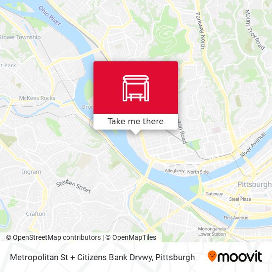 Mapa de Metropolitan St + Citizens Bank Drvwy