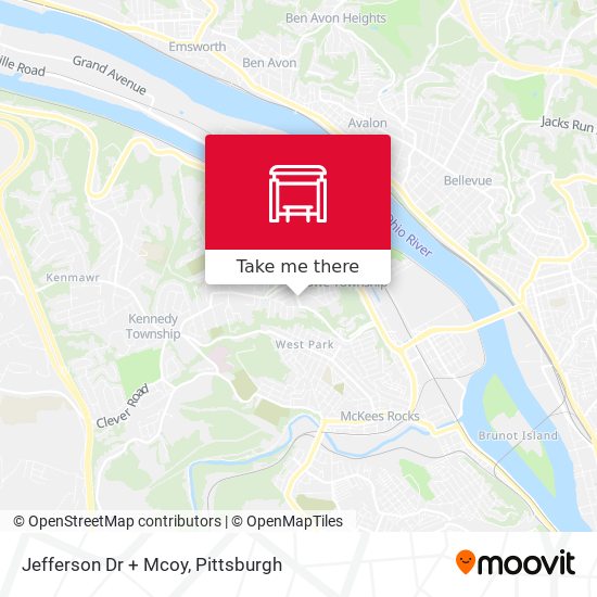 Mapa de Jefferson Dr + Mcoy