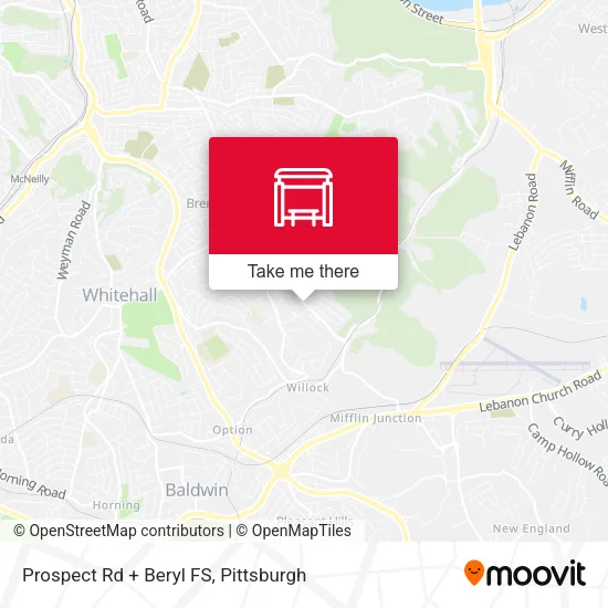 Prospect Rd + Beryl FS map