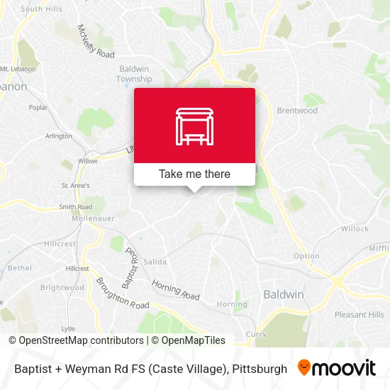 Mapa de Baptist + Weyman Rd FS (Caste Village)