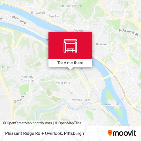 Pleasant Ridge Rd + Overlook map