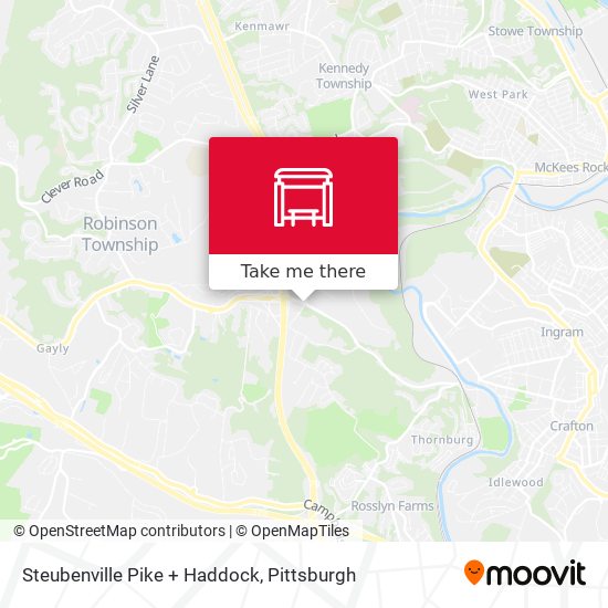 Mapa de Steubenville Pike + Haddock