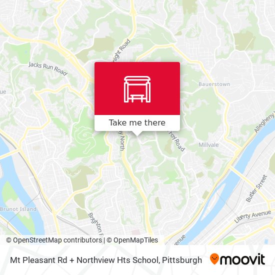 Mapa de Mt Pleasant Rd + Northview Hts School