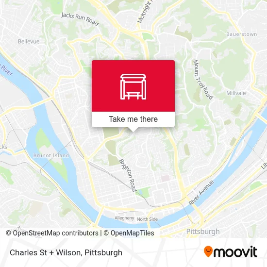 Charles St + Wilson map