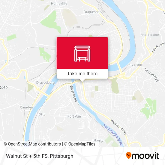 Walnut St + 5th FS map