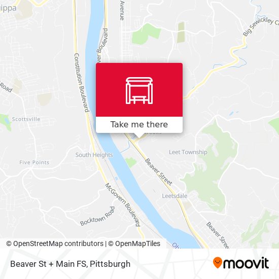 Mapa de Beaver St + Main FS