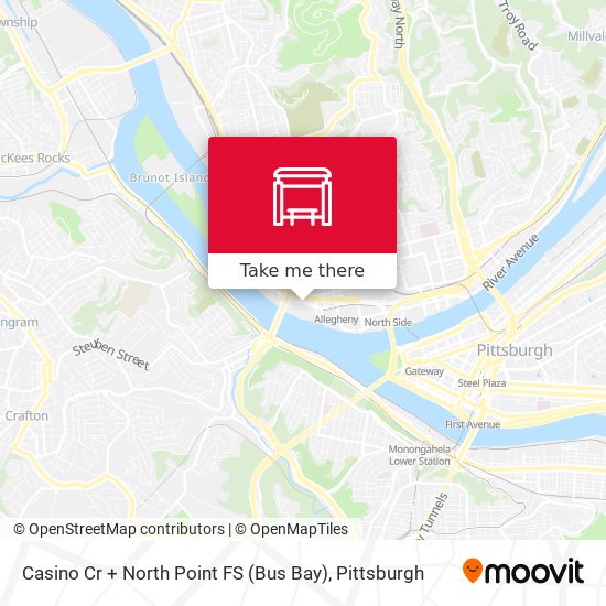 Mapa de Casino Cr + North Point FS (Bus Bay)