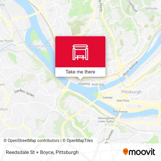 Reedsdale St + Boyce map