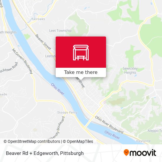 Beaver Rd + Edgeworth map