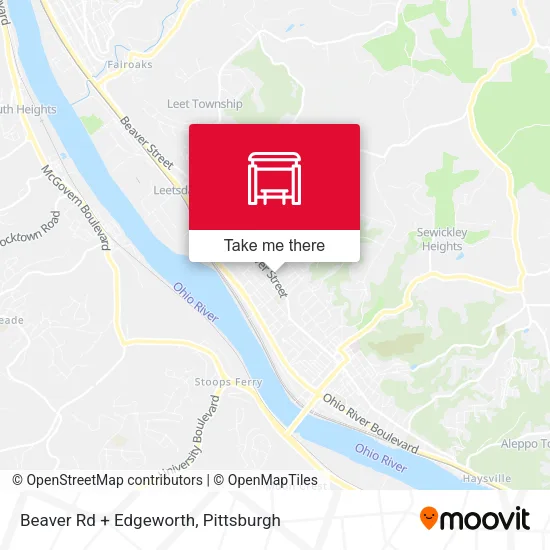 Beaver Rd + Edgeworth map