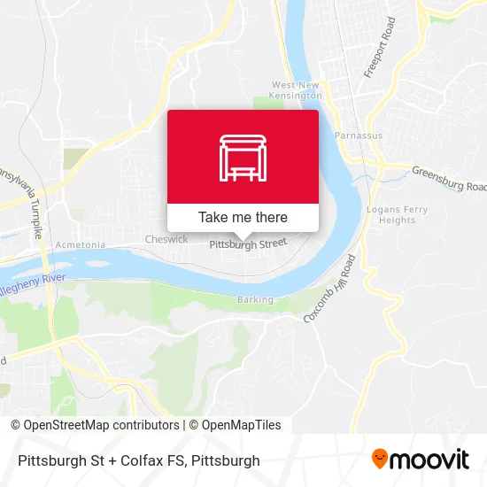 Pittsburgh St + Colfax FS map
