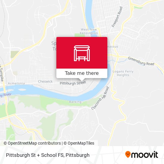 Mapa de Pittsburgh St + School FS